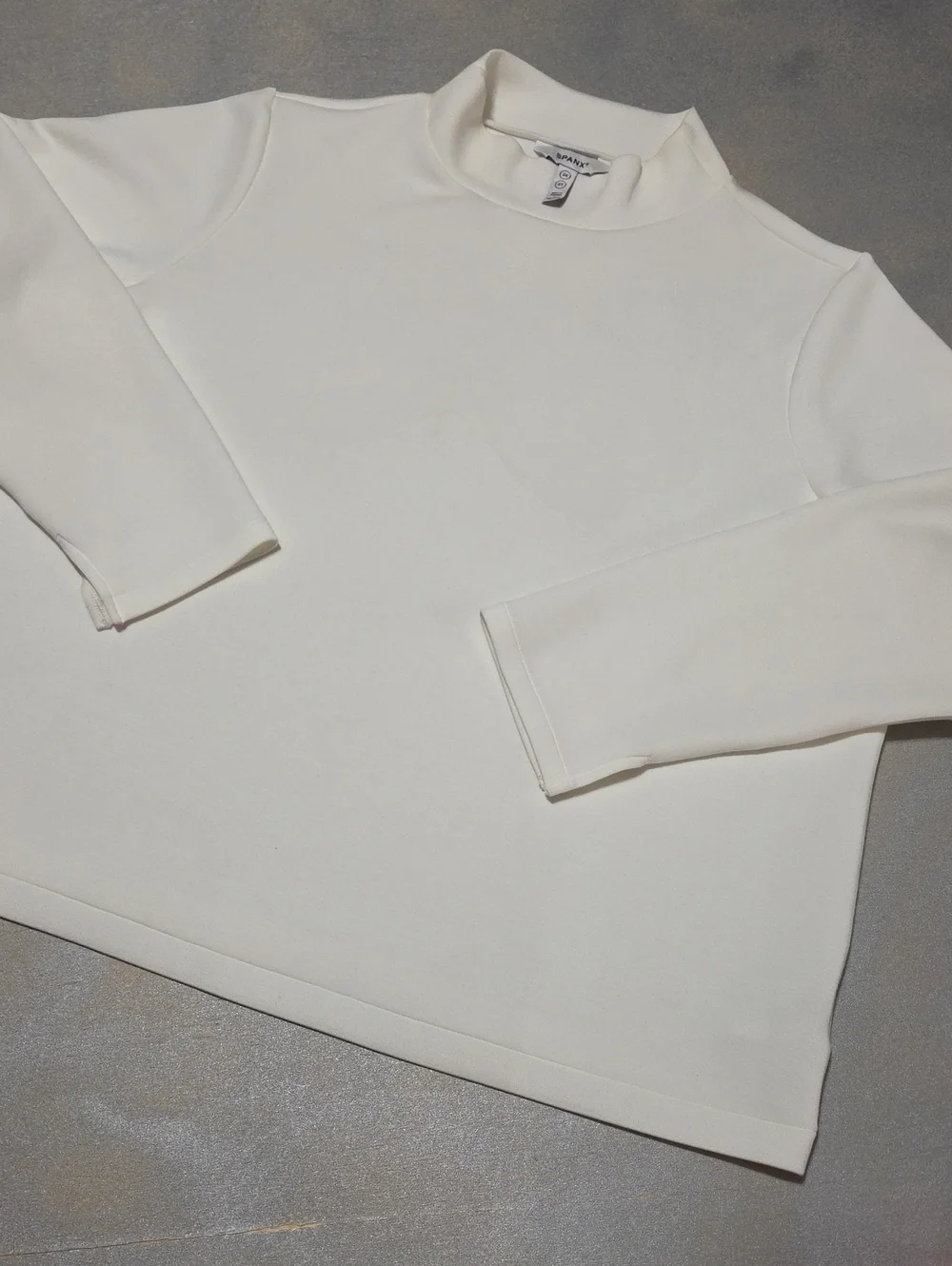 SPANX Cream Turtleneck Sweater
